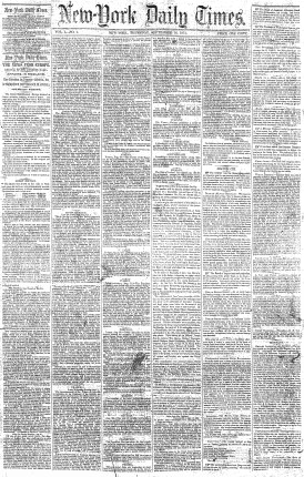 NYT dated September 18, 1851